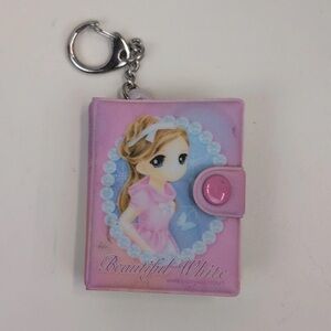 Pink and White Office Notebook with Whimsical Design